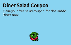 Ottieni il Badge Diner Salad Coupon Cattur50