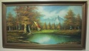 Landscape oil painting by W E Chapman? 136