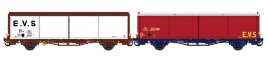 [Trains160] Wagons - EVS à essieux 1603210