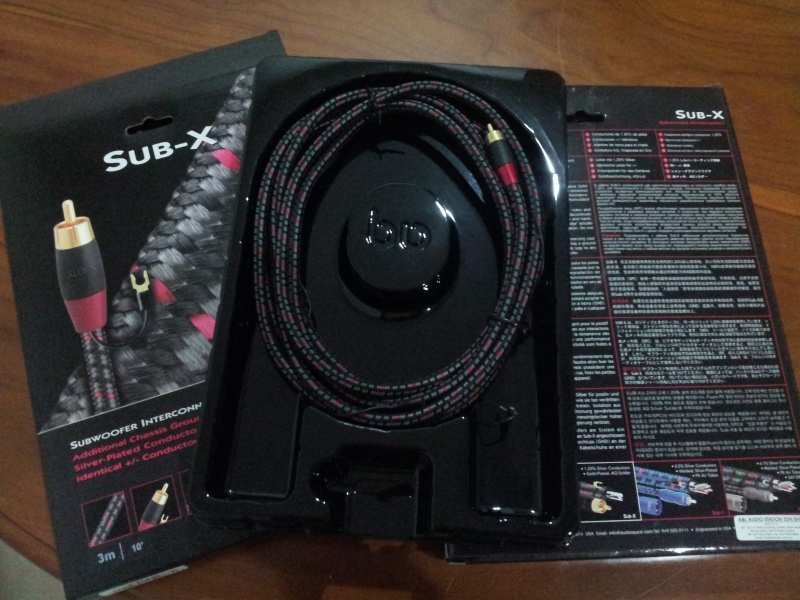 Audioquest Sub-X cable  20130510