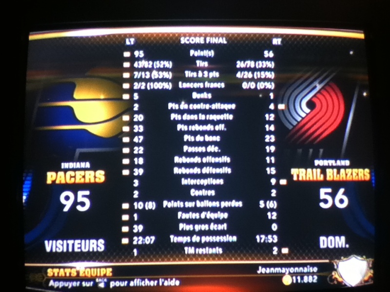 Pacers  95 - 56 Blazers [checked] Img_0537