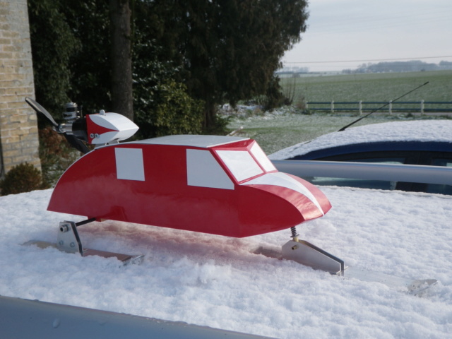 Snowplane test on snow !! Imgp2610