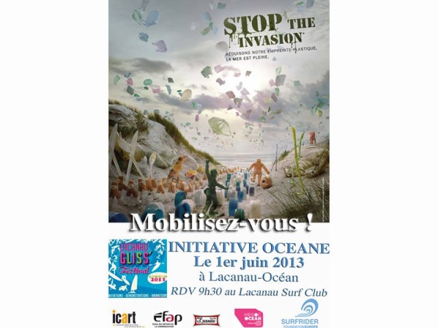 Initiative Oceane Surfrider le 1er Juin 2013 a Lacanau 96980110