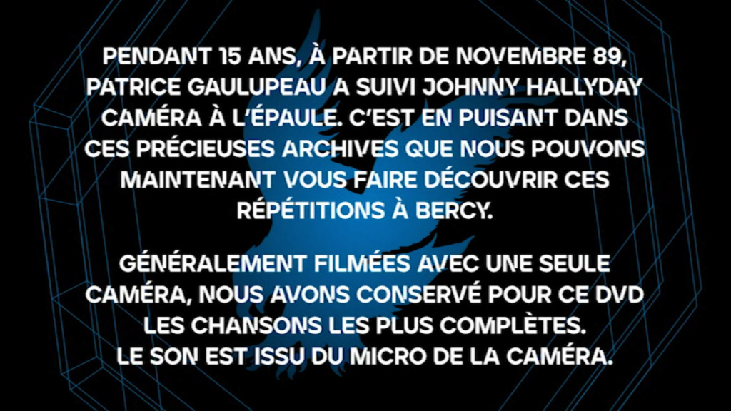 Coffret Bercy Contenu du DVD Bonus 0911