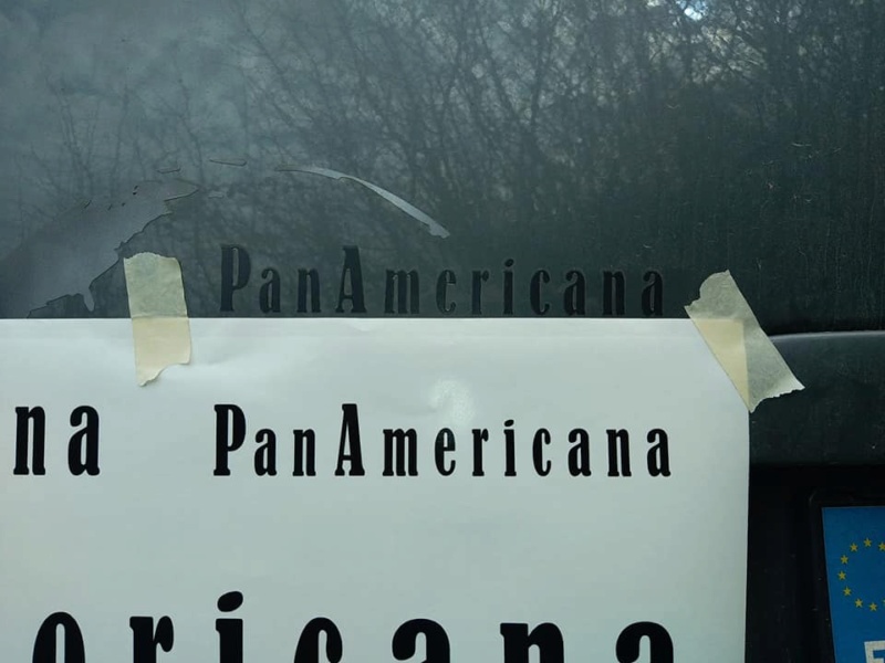sticker ecriture panamericana 15634910