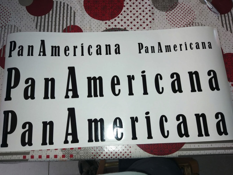 sticker ecriture panamericana 15694110