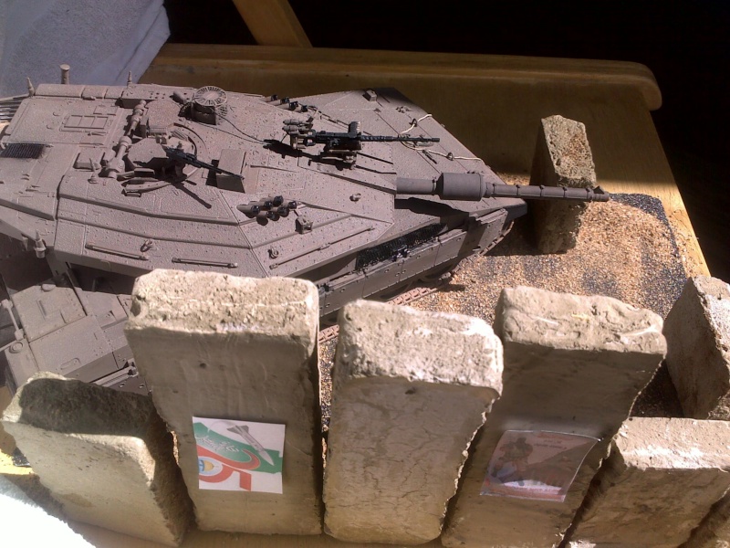 projet diorama merkava IV / M113 frontière cijordanienne 17052012