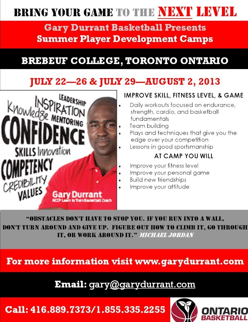 Gary Durrant- Summer Player Development Camps Toront12