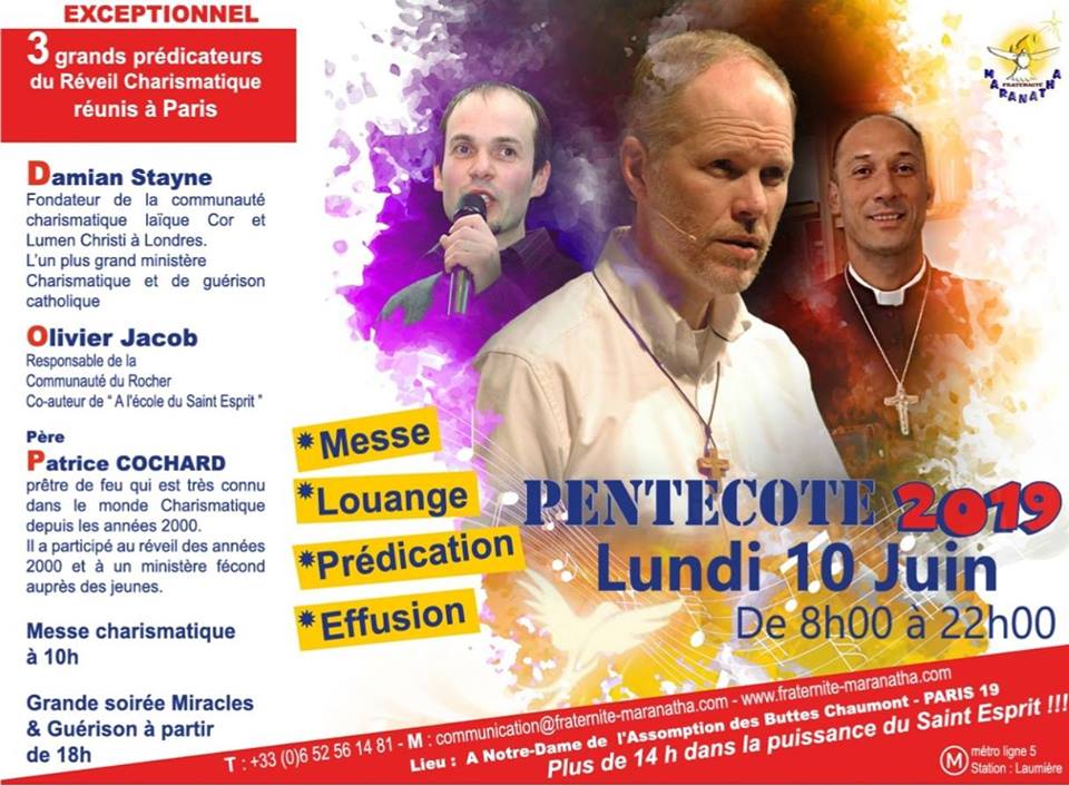  pentecôte exceptionnel le 10 juin à Paris Pentec11