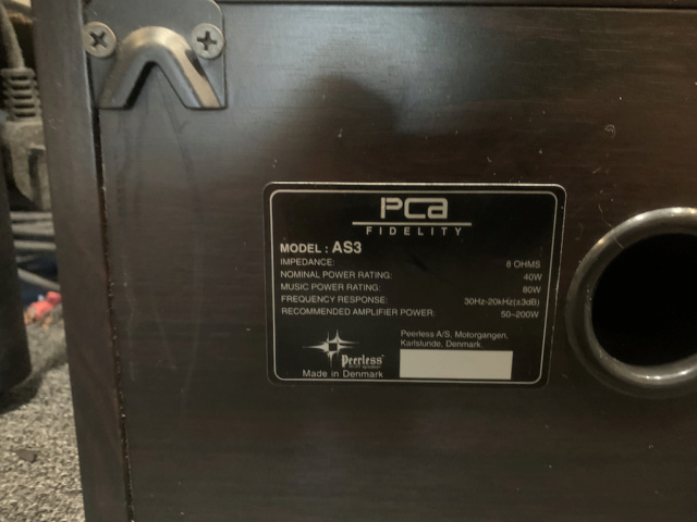 PCA Fidelity AS3 Center Speaker (Used) Img_3631