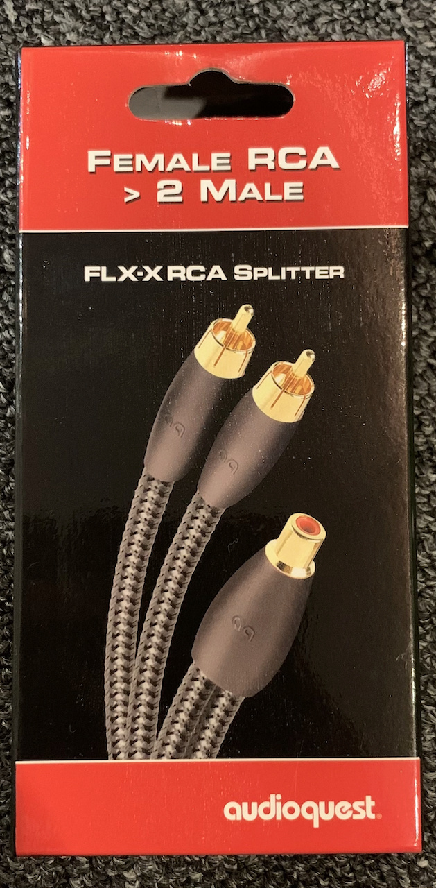 Audioquest FLX-X RCA Splitter (Female to 2 Male) (Used) SOLD Img_5010