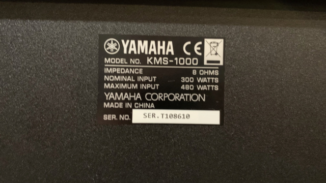 Yamaha KMS-1000 Karaoke Speaker SOLD Img_5019