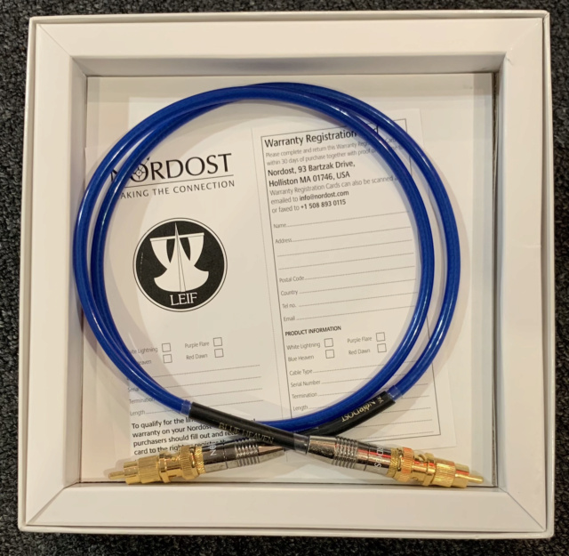 Nordost Blue Heaven Digital Coaxial Interconnect Cable (Used) SOLD Img_5115
