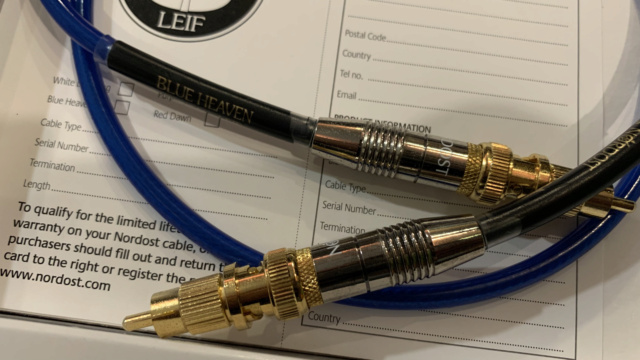 Nordost Blue Heaven Digital Coaxial Interconnect Cable (Used) SOLD Img_5116
