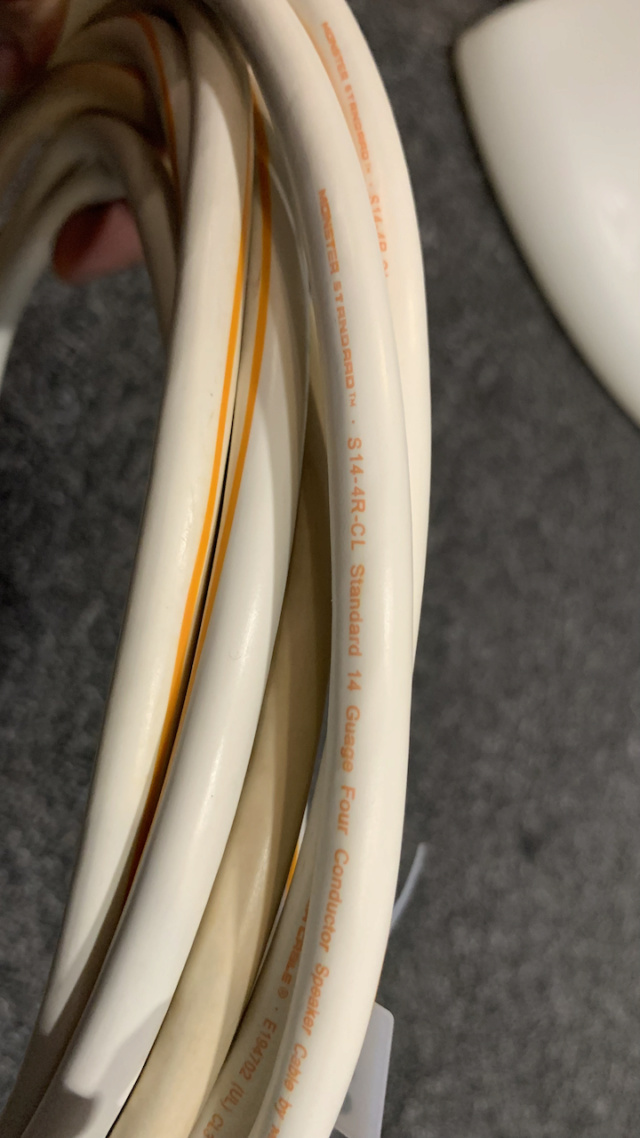 Monster Cable S14-4R-CL 14/4 Speaker Cable 2.5meter (2to4) (Used) Img_5222