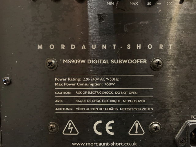 Mordaunt Short MS909W 12" inch Active Subwoofer (Sold) Img_7574