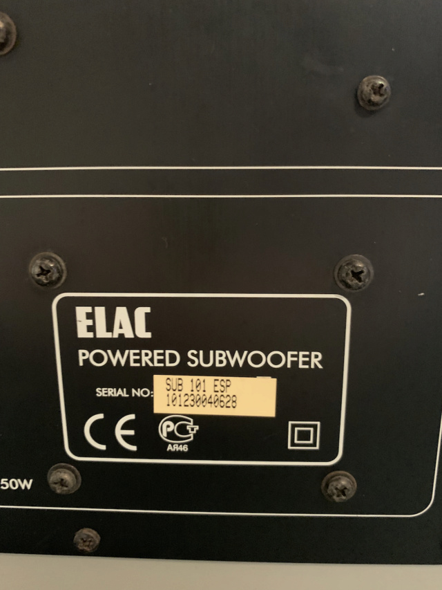 Elac Sub 101 ESP 8" Active Subwoofer (SOLD) Img_8835