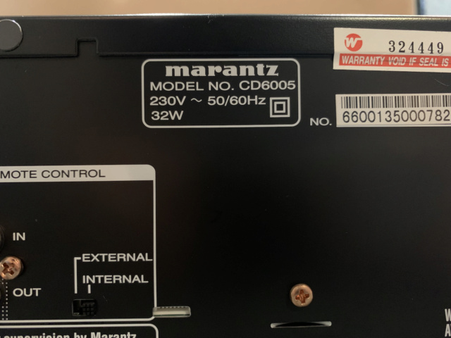 Marantz CD6005 CD player (SOLD) Img_9020