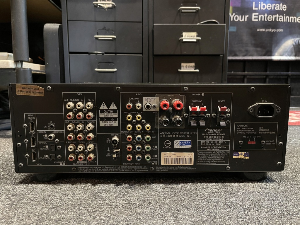 Pioneer VSX-519V-K 5 Channel A/V Receiver (Used) (Faulty Set) Tempi134
