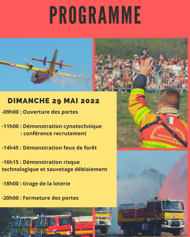 28 & 29 mai: JPO Sécurité civile de Brignoles (83) 27899510