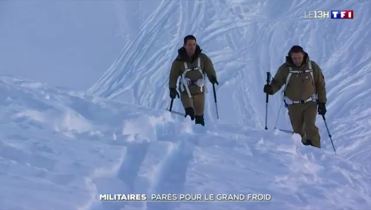 JT 13 h 00, "Militaires : parés pour le grand froid" Screen87