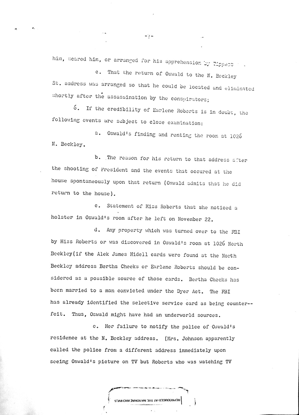 	Did Oswald deny living at 1026 N Beckley?  - Page 3 Aug_1817