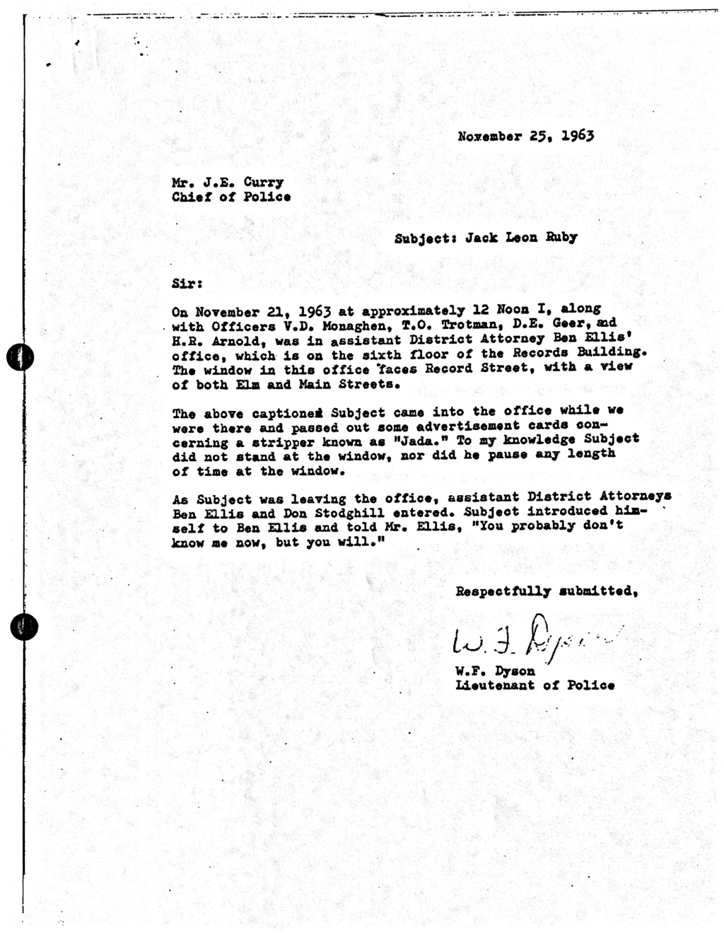 Jack Ruby statement before shooting Oswald Jack_r10