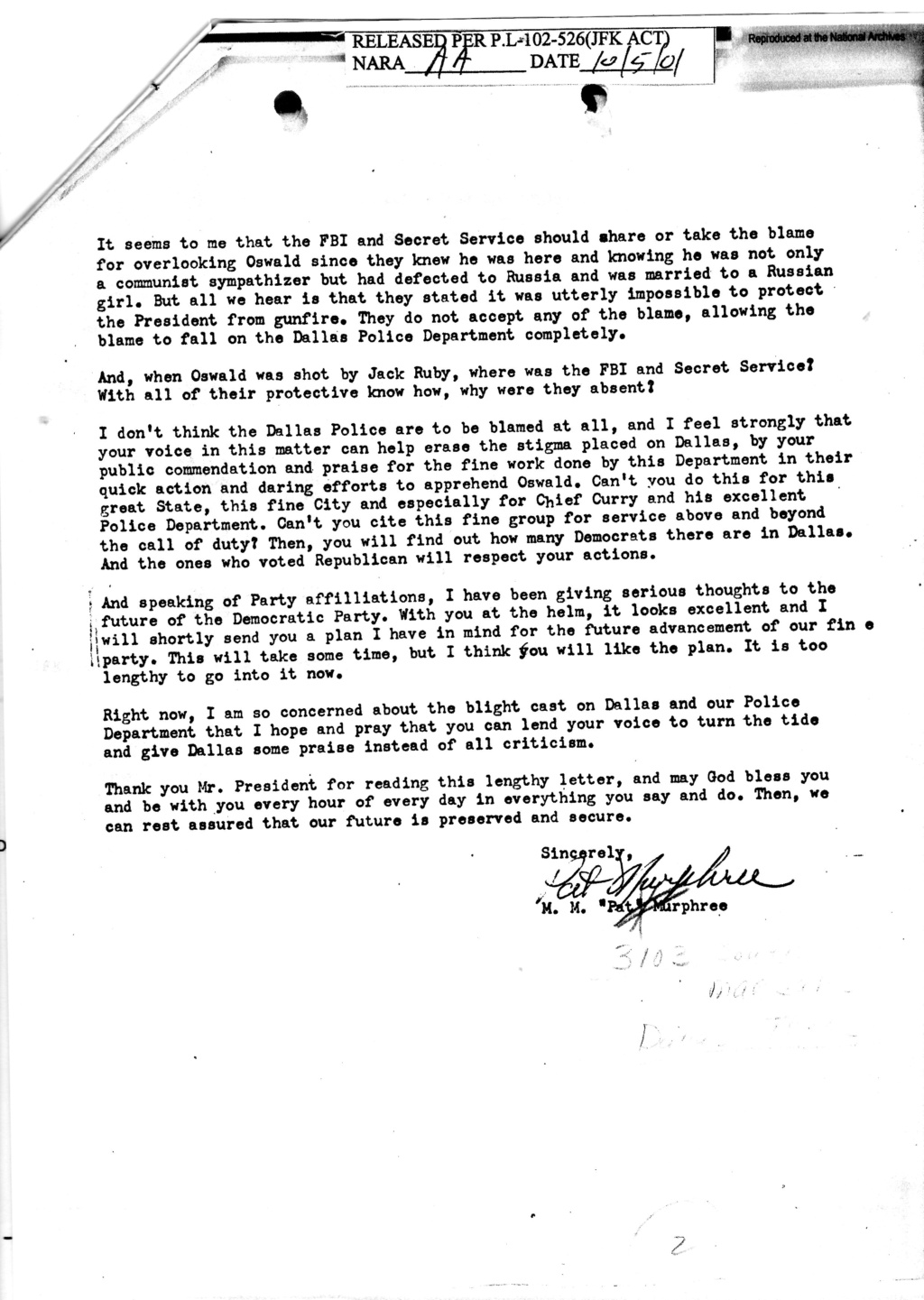 LBJ On JFK Assassination Malco199