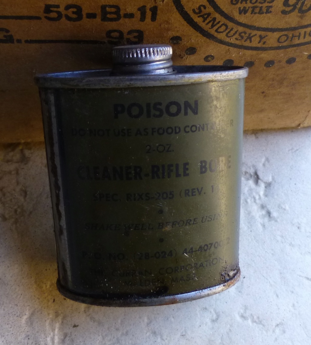 estimation carton et flacons "cleaner rifle bore" P1070853