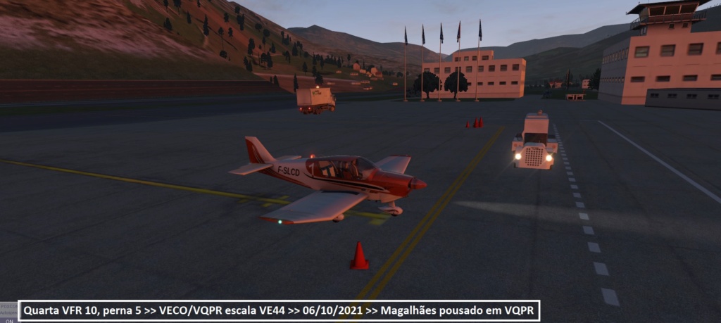 Quarta VFR 10, perna 5 >> VECO/VQPR escala VE44 >> 06/10/2021 Z127