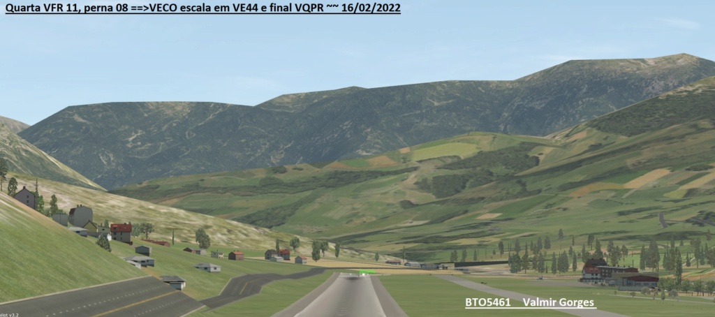 Quarta VFR 11, perna 08 ==>VECO escala em VE44 e final VQPR ~~ 16/02/2022 Z240