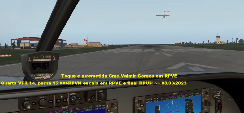 Quarta VFR 14, perna 15 ==>RPVK escala em RPVE e final RPUH ~~ 08/03/2023 Z370