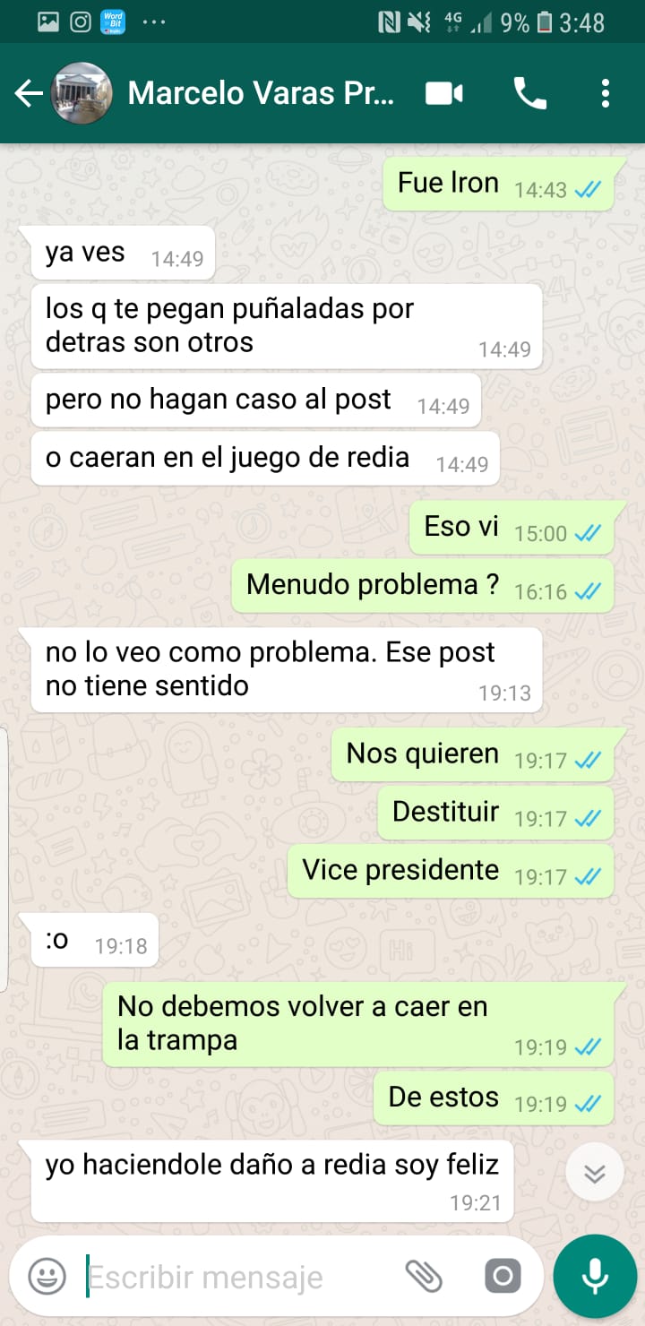 Acusación de parcialidad sobre la corte Whatsa14