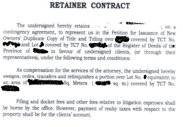 Retainer's Contract 07_13_11