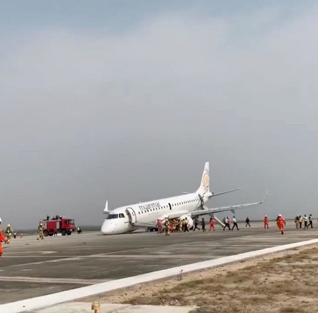 Atterraggio d'emergenza all'aeroporto di Yangon Screen24