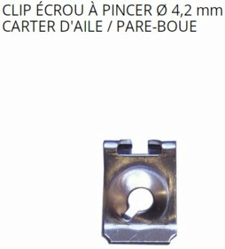 Vis pour fixer le pare-boue au pare-choc avant. Ure10