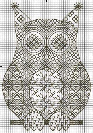 La technique du "Blackwork" Hibou_10