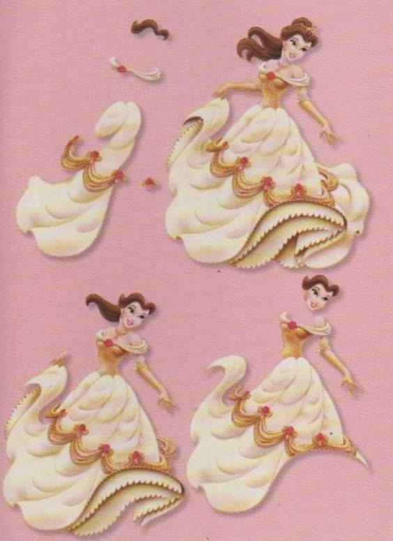 Carte 3d anniversaire princesse  3c013210