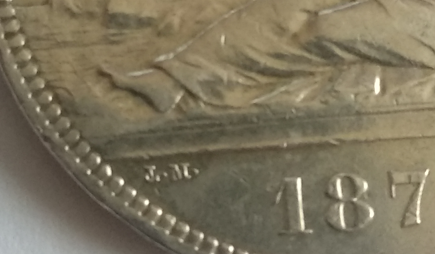 5 pesetas 1870 Exergo10
