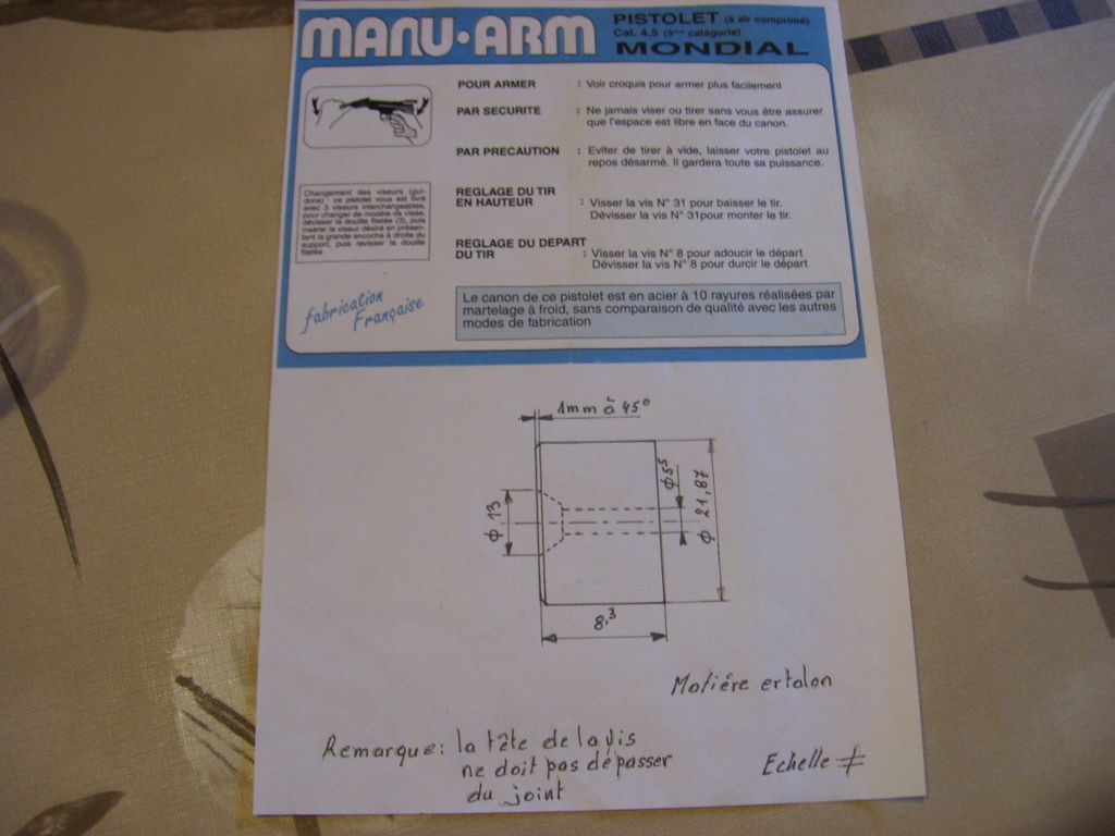 Restauration Carabine Manu-Arm Cal 4.5 Made In France - Années 90 Plan_p10