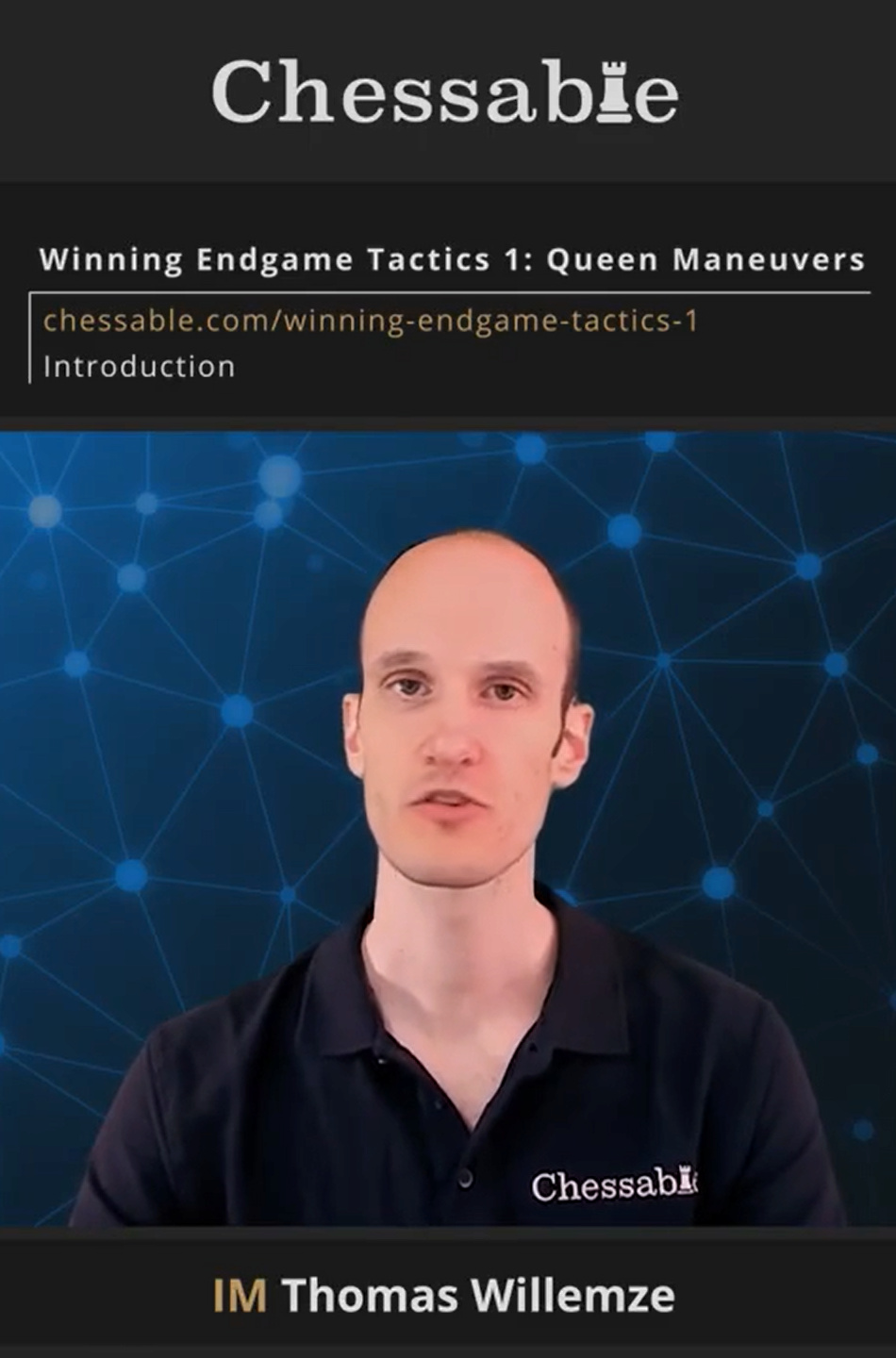 Winning Endgame Tactics 1: Queen Maneuvers (Thomas Willemze) Chessable MP4 Willem10