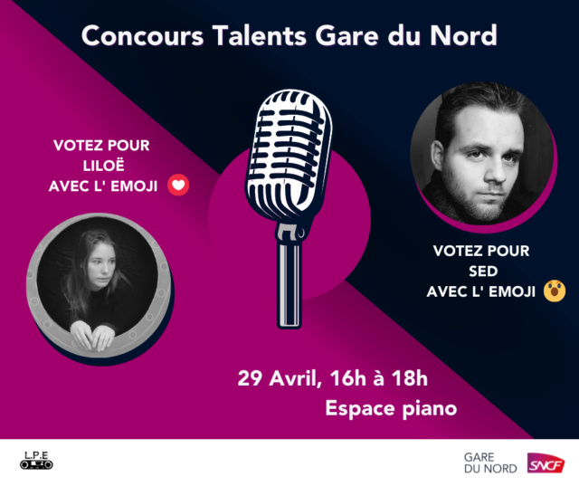 Elire le "Talent Gare du Nord" - 1er avril au 10 juin 2022 Concou13