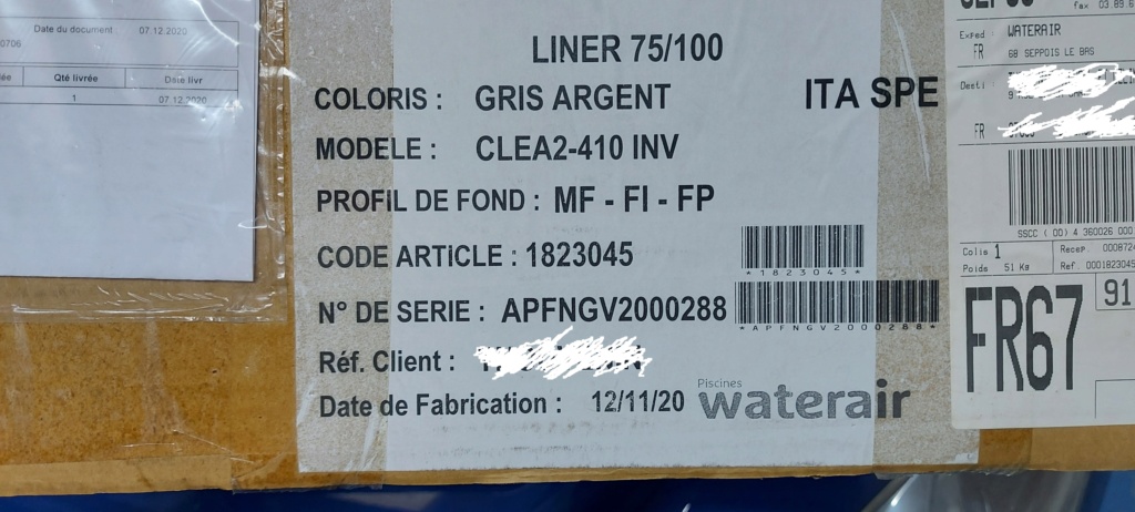 A vendre Liner gris argent piscine Clea 2 W****** NEUF Liner_10