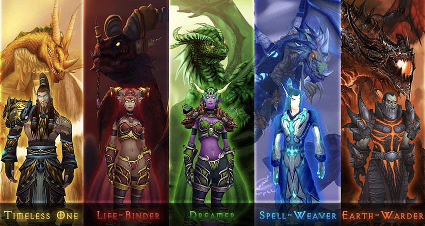 5 chủng rồng huyền thoại trong Warcraft (Red, Blue, Bronze, Green, Black) 49c42010