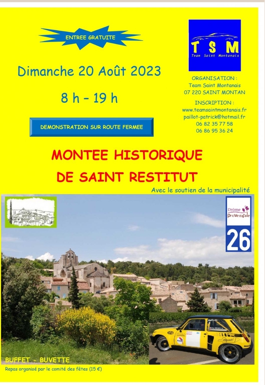 Montée historique de Saint-Restitut Dimanche 20 Aout 2023 Screen11