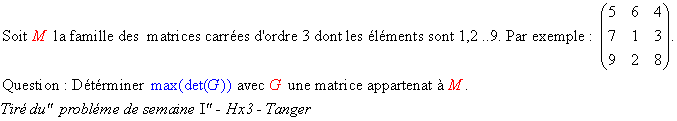 Determinant maximal.. [Détérminant,Matrice,Espace euclidien] Eqn310