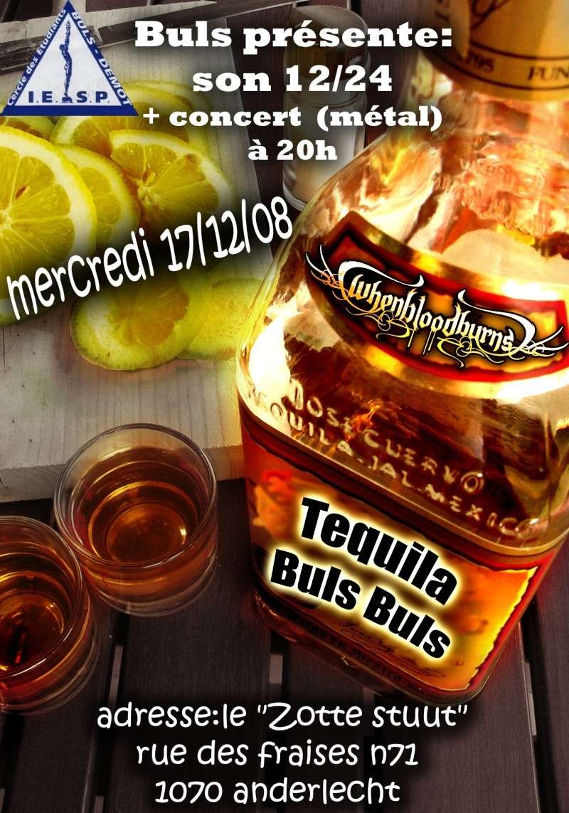 td 12/24 tequila buls buls et concert métal au zotte stuut mercredi 17/12 Tequil10