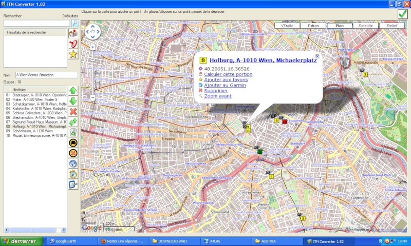 De ITN Converter vers Google Earth Gps10