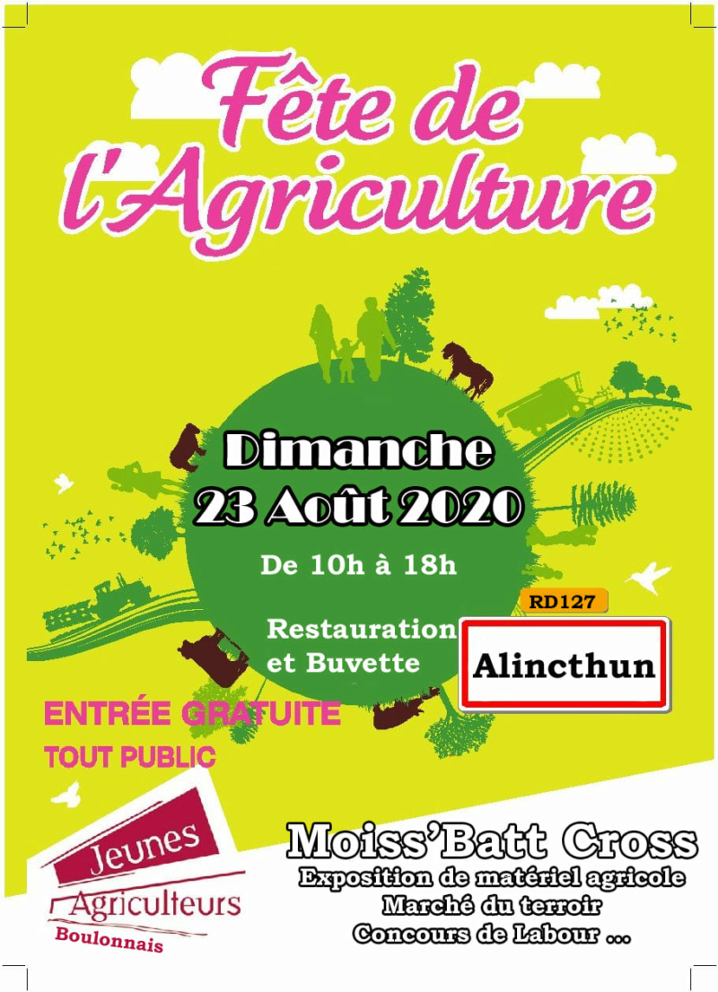 Fete de l'agriculture 23 Aout 2020 à Alincthun ( 62 ).
