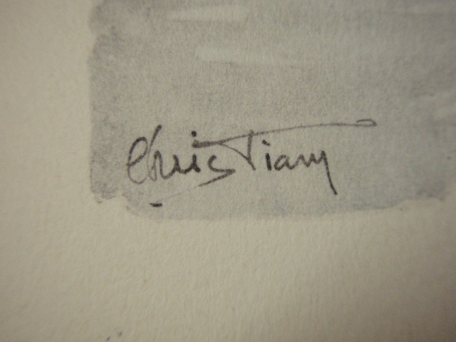 Petit lot de cartes de voeux de Paris signée Christiany Chris_12